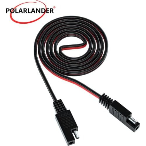 1M Double SAE Socket Cable Strong and Durable Red Black PVC+Copper For Mobile Phones IPAD Navigation GPS Vehicles Motorcycles