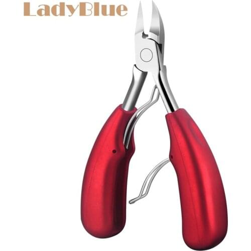 Professional Toe Nippers Manicure Cutter Double Spring Soft Dead Skin Remover Ingrown Nail Timmer Cuticle Manicure Scissors