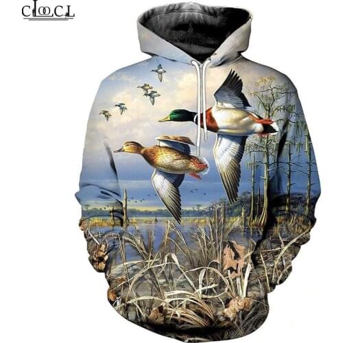 HX Newest Popular Duck Hunting 3D Print Men Women Casual Hoodie Sweatshirts Harajuku Fashion Long Sleeve Tracksuit Drop Shipping
