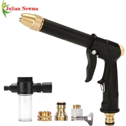 Portable High-Pressure Water Gun For Cleaning Car Wash Machine Garden Watering Hose Nozzle Sprinkler Foam Water Gun Dropshipping