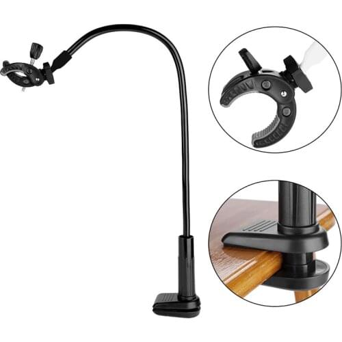 360 Degrees Rotatable Hands-Free Hair Dryer Stand Three-jaw Bracket Grooming Table Hair Dryer Clip Holder