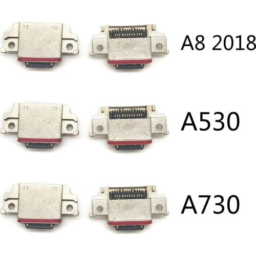 2Pcs/Lot, Micro USB Jack Charging Socket Charger Port Plug Dock Connector For Samsung A8 2018 A530 A730