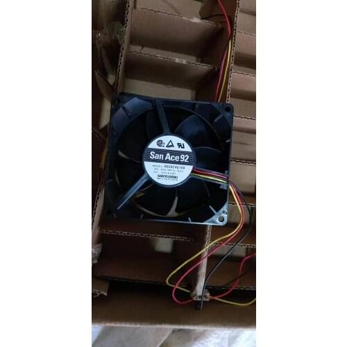 SANYO DENKI 9G0924H110 DC 24V 0.3A 90x90x38mm 3-Wire Server Cooling Fan