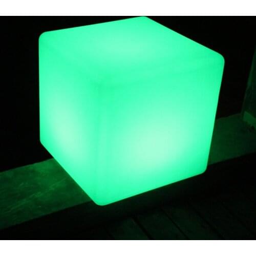 30cm LED Solar Cube Light Outdoor Garden Terrace Waterproof Lawn Light Party Color Luminous Furniture Beach Landscape Light