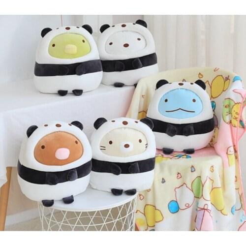 35cm Japanese Animation Sumikko Gurashi Plush Toy Soft Cartoon Animal Doll with Blanket Sofa Pillow Girlfriend Valentine Gifts