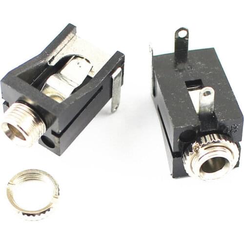 5 Pcs 3.5mm 1/8 Female Audio Connector 3 Pin DIP Stereo Headphone Jack PJ302M