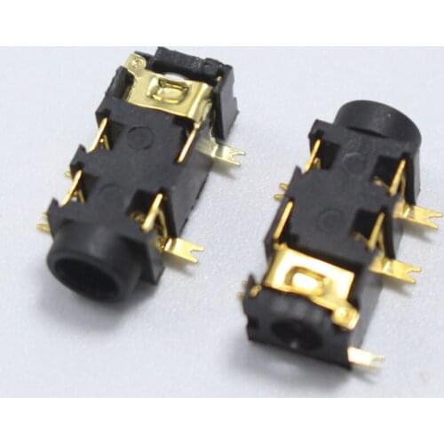 5PCS PJ-327A 3.5mm Headphone jack PJ327A 5Pin Audio Socket SMD 3+2 Pin Gold Plated Digital Connector