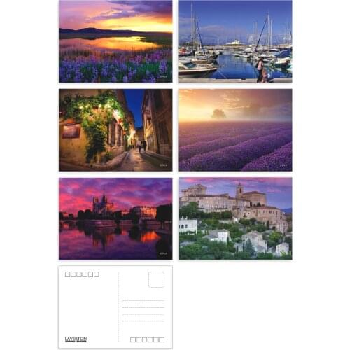6pcs/lot Provence beautiful landscape christmas greeting cards postcards set/Gift Card/Blessing invitation Post card YH-1105