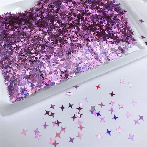 20g Star Sequins Glitter DIY Clay Filling Slices Nails Beauty Hndmade Craft Toy Scrapbooking Decoration Accessories For Kids