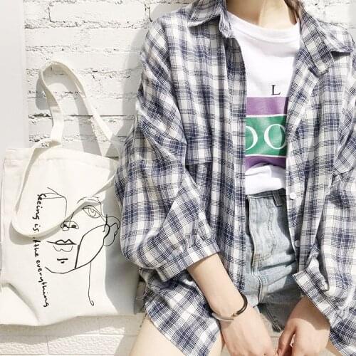 Blouse Women Autumn Plaid Shirt Womens Long Sleeve Shirt Blusas Ropa De Mujer