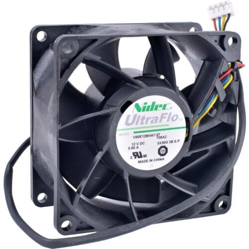 COOLING REVOLUTION V80E12BHA7-57 8cm 80mm fan 8038 80x80x38mm 12V 0.80A Double ball bearing air volume server cooling fan