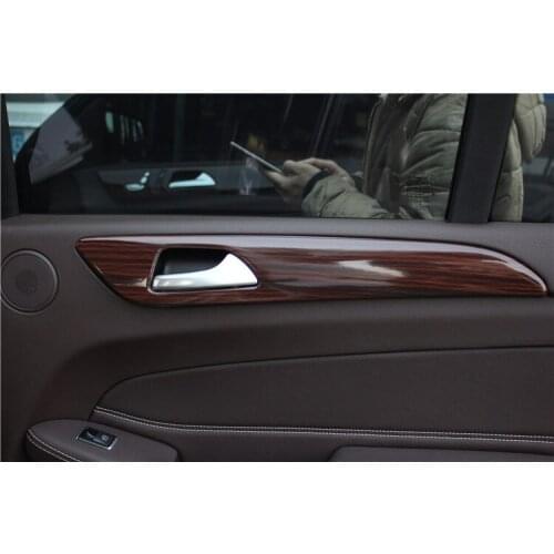 Imitation Wood Gear Dooe Handle Air outlet Instrument Steering Wheel Decorated Frame For Benz ML GL 2012 13 14 15 CAA203A