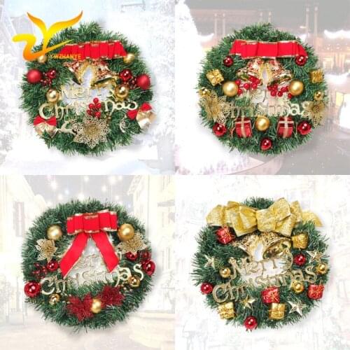30cm Christmas hanging ornaments simulation wreath new Christmas ball wreath Christmas decoration cabinet window hanging