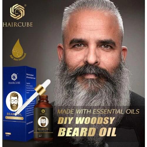 Natural Organic Men Beard Growth Essence Oil Anti Hair Loss Products Beard Grooming Treatment Shiny Smoothing Beard Care Thicker