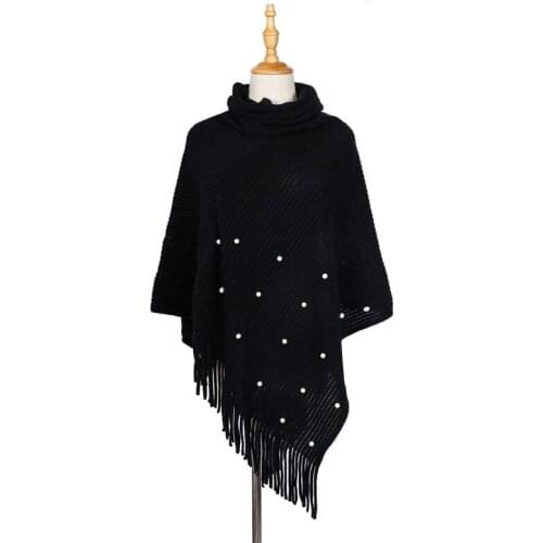 2019 New Fashion Winter Warm solid Ponchos And Capes with preal Women Oversized Shawls and Wraps Pashmina Female Bufanda Mujer