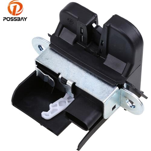 POSSBAY Rear Trunk Boot Lid Lock Actuator Latch 5M0827505E Fit for VW Golf Variant 2010-2014 for VW Tiguan 2008-2016