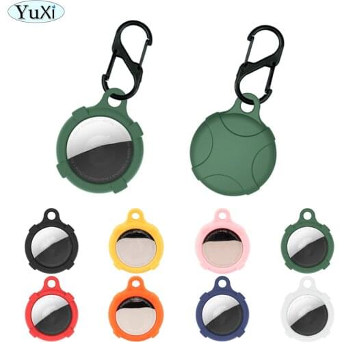 YuXi Silicone Protection Case For AirTags Button Cover Soft Shell Protective Sleeve For AirTags Tracker Accessories Protective