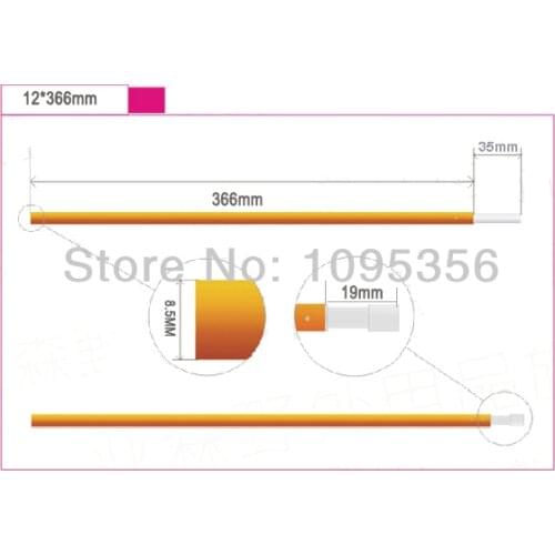 One piece 11 Sections Aluminium Alloy Tent Pole 3.33M x 8.5MM Replacement Tent Pole