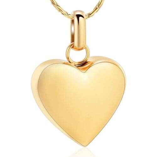 Cremation Jewelry Memorial Urn Necklace for Ashes Love Heart Pendant Stainless Steel Ashes Holder