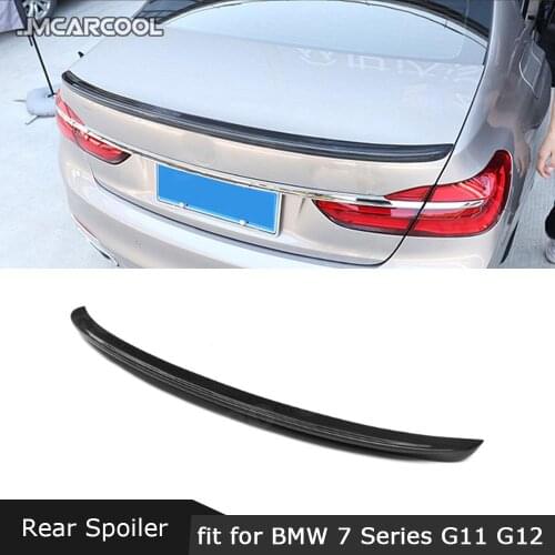 For BMW G11 G12 740i 750i Rear Spoiler 2016-2018 AC Style 7 Series Trunk Boot Trim Sticker Wings Car Styling