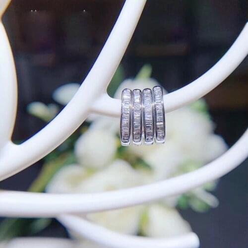 AEAW cushion Brilliant 18K White Gold diamond Earrings with 0.20ctw for Women