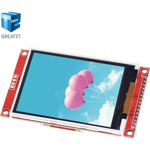 GREATZT 2.8" 240x320 SPI TFT LCD Serial Port Module With PCB Adapter Micro SD ILI9341 5V/3.3V 2.8 inch LED Display For Arduino
