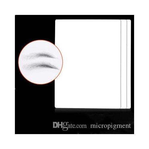 10PCS tattoo blank practice skin novice eyebrow eye and lip fake leather tattoo flat skin semi-permanent eyebrow supplies tool