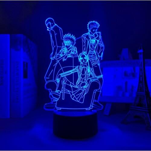 3d Lamp Anime Nana Black Stone for Bedroom Decoration Night Light Birthday Manga Gift Room Decor Table Led Night Light Nana