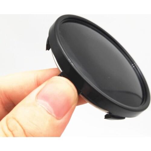 4pcs 62mm Car Wheel Center Hub Caps Blank Auto Rims Dust-proof Cover Chrome Black