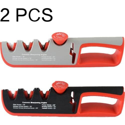 4 in 1 sharpener professional Kitchen adjustment knife sharpener new manual knife sharpener set 2 pcs household whetstone