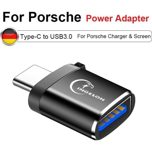 For Porsche Cayenne Macan Panamera 911 718 New 2020 Car USB 3.0 Type-C OTG Cable Charging Adapter iPhoneC Charger Converter