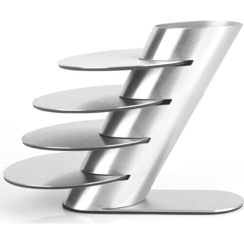 Kitchen Bar Table Decoration Accessories Mats Stainless Steel Circular Cup Pads Cushion Set with Frame 5pc/SET