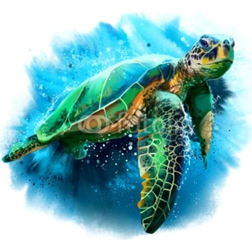 Diamond Painting Full Square/Round Drill 5D DIY "Animal Turtle" Daimond Embroidery Rhinestone Cross Stitch Decor
