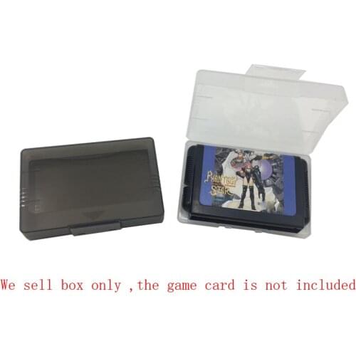 10 pcs a lot Transparent Storage box Collection case for Sega MD game protection JP version
