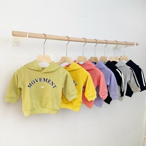Baby Cartoon Clothes Fashion Baby Girls Sweatshirts Cotton Kids Hoodies Letter Children Clothes Sweatshirt Boys Clothes