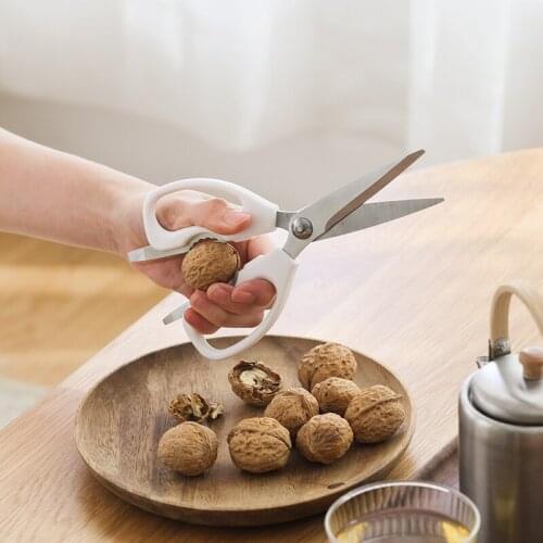 Stainless steel kitchen scissors detachable household anti rust multi purposes cutting tools