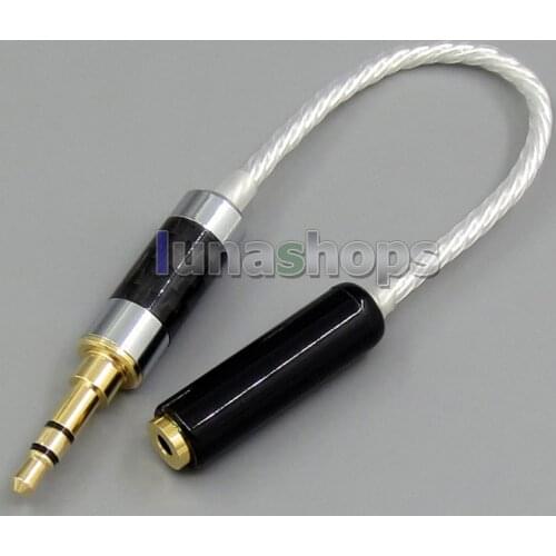 LN005221 4pin 2.5mm Female Silver Plated TRRS Balanced AKR03 Layla Angie Earphone To 3pin 3.5mm Port Earphone Cable