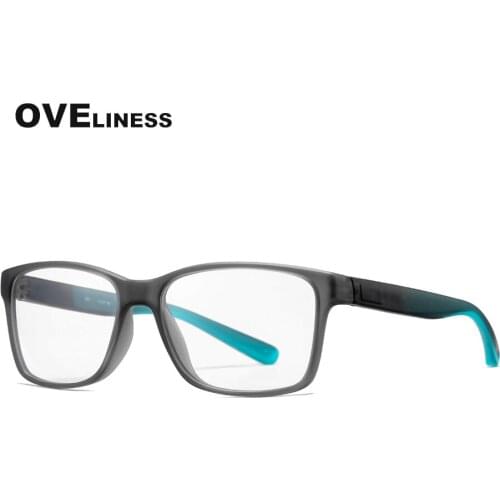 Fashion Square Glasses Frame for Men Optical mens eyeglasses frames Myopia Prescription glasses TR90 full eyewear Spectacles