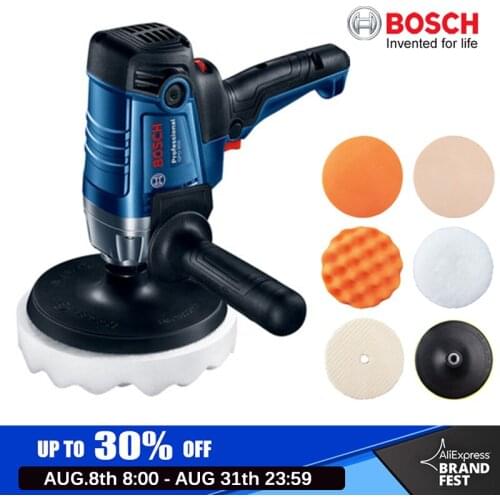 Bosch Polishing Machine GPO 950 DA Car Wax Polisher Electric 220V 50Hz Input Power 950w EMC Backing Plate 180mm Polishing Pad