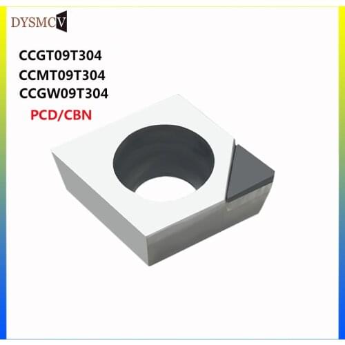 1 piece CCGT09T304 pcpcbn PCD CNC turning inserts diamond lathe cutter thread tool