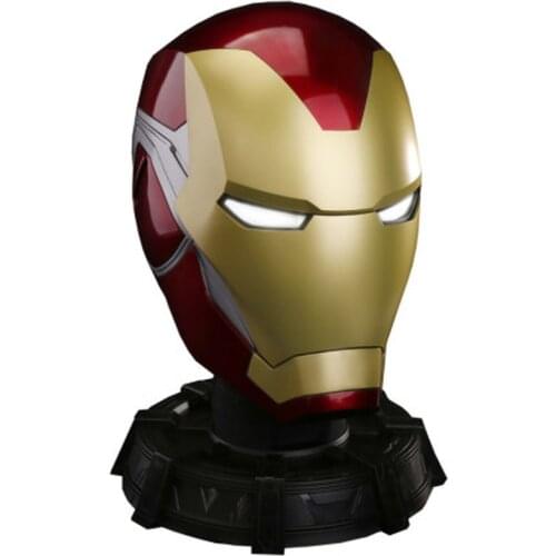 Hasbro Iron Man MK85 Helmet with Base 1/1 Cosplay for Avengers Action Figure Model Toy Kids Gift