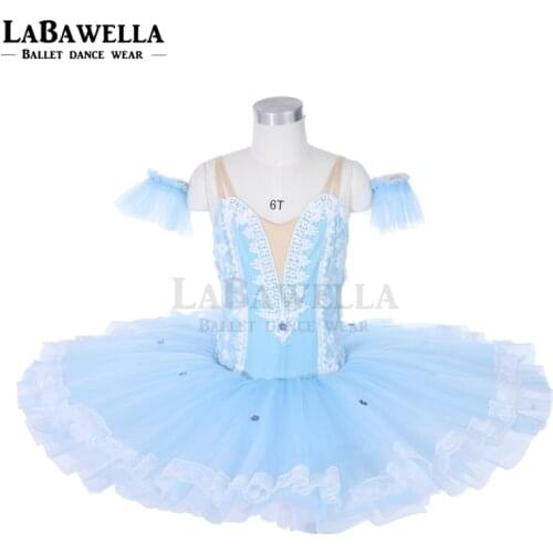 Fairy doll professional costume tutu for girls hand-made competition tutu children performance dancing tutu JY004A