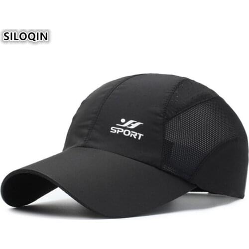 SILOQIN Snapback Cap Mens Mesh Cap Breathable Baseball Caps Adjustable Size Womens Fashion Ventilation Ponytail Hats Net Hat