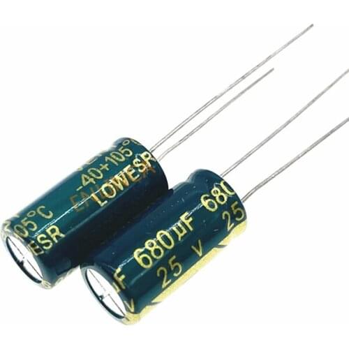 25V 680UF 8*16 High-frequency Low-impedance High Frequency Low Impedance Aluminum Electrolytic Capacitor 680uf 25v 20