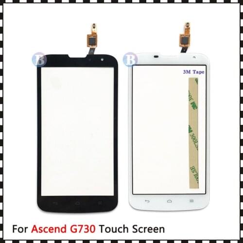 High Quality 5.5" For Huawei Ascend G730 Touch Screen Digitizer Sensor Outer Glass Lens Panel Black White