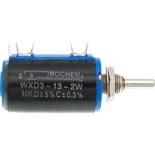 WXD3-13-2W 103 Shaft Dia 10K Ohm Rotary side Multiturn Potentiometer