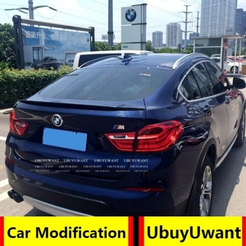 UBUYUWANT Gloosy Black Rear Trunk Lip Spoiler For BMW X4 2015 2016 2017 Spoiler ABS Car Tail Wing Decoration Auto Accessories