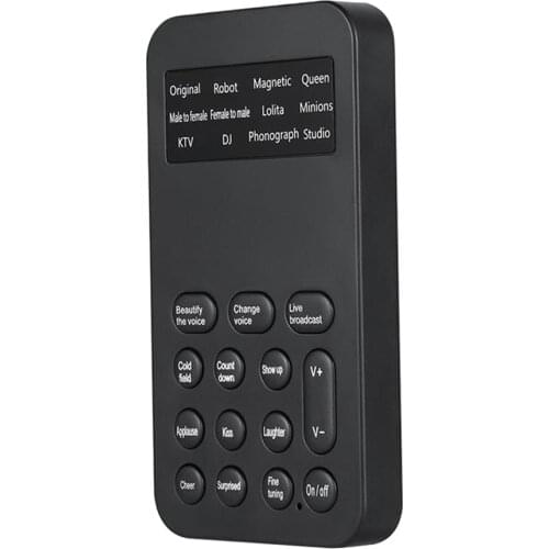 USB Sound Card Voice Changer 12 Kinds of Voice Lines for Phone Headset