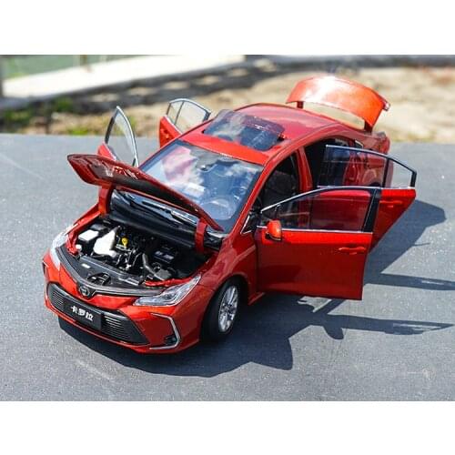 1:18 Red Toyota Corolla 2019 the 12th Generation Diecast Car Model for Gift, Collection