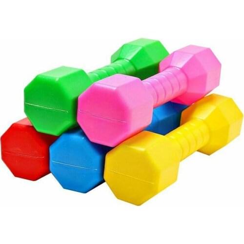 2pcs Childrens Fitness Dumbbells Early Education Equipment Exercise Props Kindergarten Dancing Weights PE Home Hand K4E1